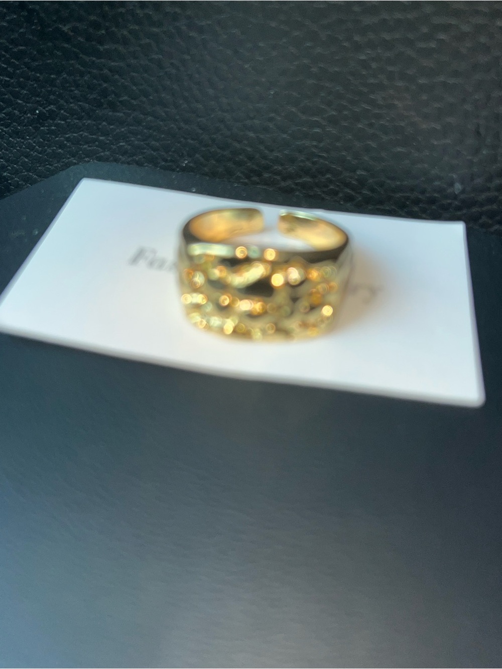 Goldsign Men's Gold Open Band Ring